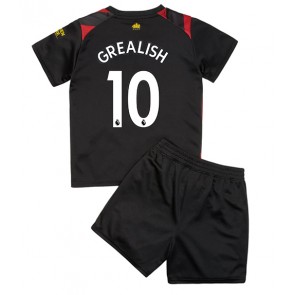 Manchester City Jack Grealish #10 kläder Barn 2022-23 Bortatröja Kortärmad (+ korta byxor)